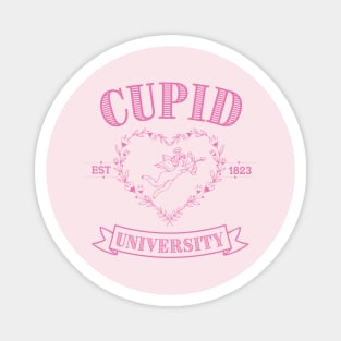 Cupid University T-Shirt, Cute Valentine's Day Shirt, Cute College Sweatshirt Classic T-Shirt, Neon Pink Magnet